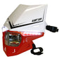 UFO STEALTH HEADLIGHT (12V/35W & LED) DUAL COLOR WHITE/CRF-RED PF01715W070