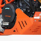 AXP Racing Skid Plate Orange Polyethylene (Hdpe) For KTM Enduro 2008-2025 Ax1700