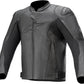 Alpinestars Faster V2 Leather Jacket Grey