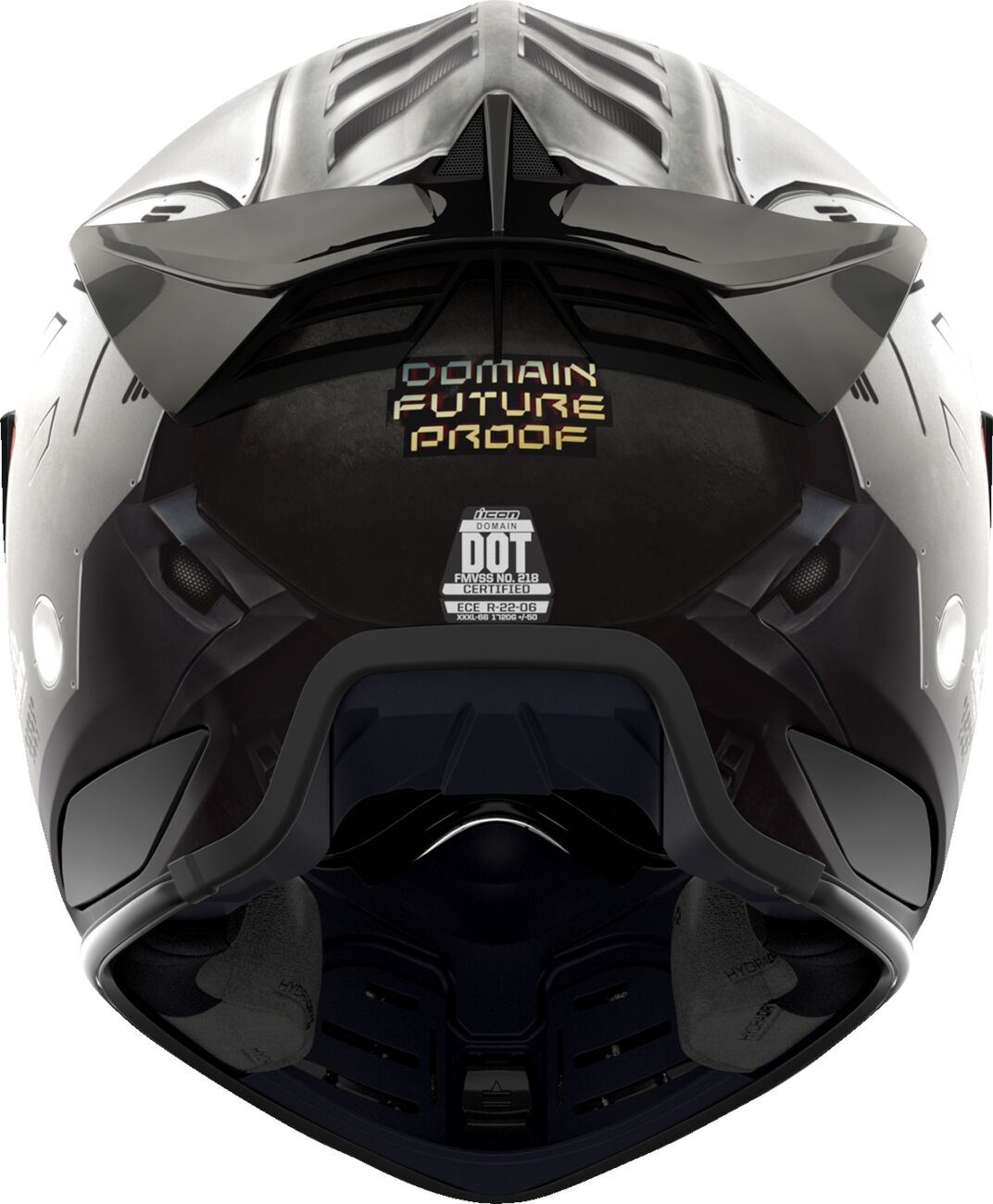 ICON Domain™ Future Proof Gray Motorcycle Helmet