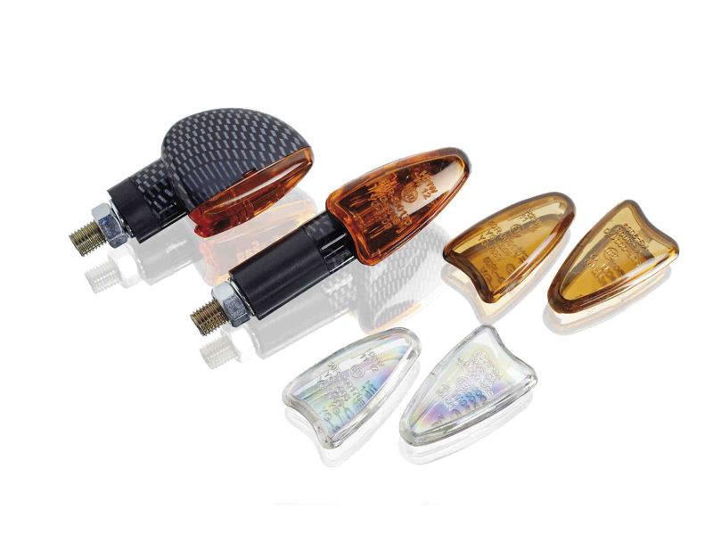 Puig Star LED Indicators - 69 x 42mm Carbon Look 9183N