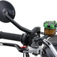 Daytona E-Marked Mirror Black Aluminum Round Handlebar End Side View 89429