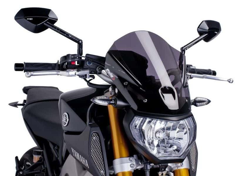 PUIG New Generation Touring Screen Dark Smoke for Yamaha MT-09/SportTracker/StreetRally/13-16 6861F