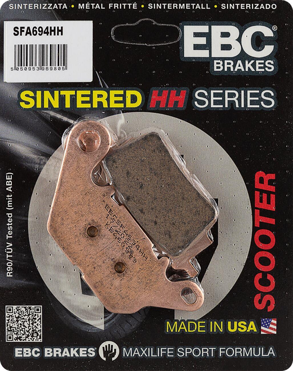 Ebc Sindered Scooter Brake Pads For Yamaha LTS 125 C CBS 2015-2024 SFA694HH