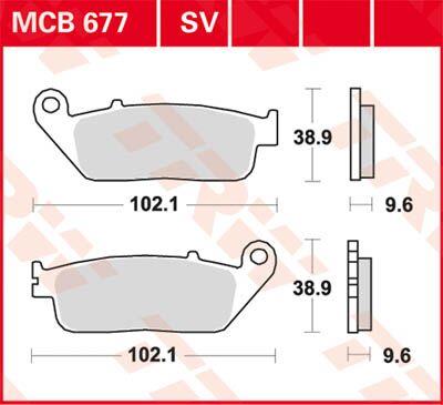 Trw All Round Sintered Metal Brake Pads For Honda CBR 500 R 1987-2026 MCB677