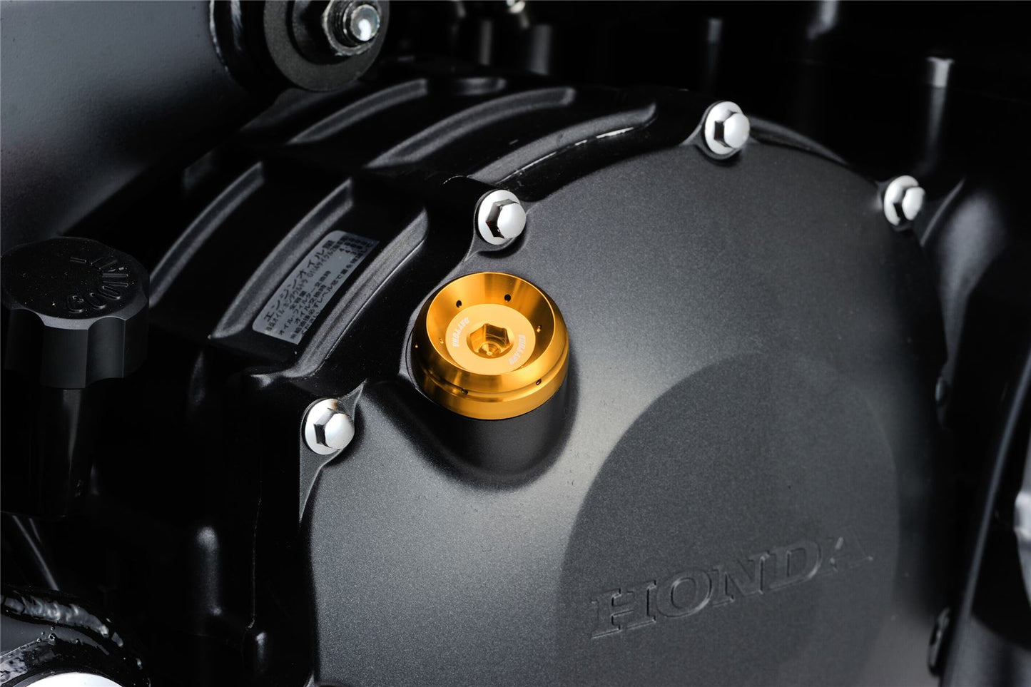Daytona Bullet Oil Filler Cap Gold Aluminum M24xP3.0 with O-ring & Wire-lock 98407