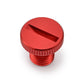 Daytona Mirror Plug Bolt Red M10 x 1.25 CNC Left Side Aluminum 80945