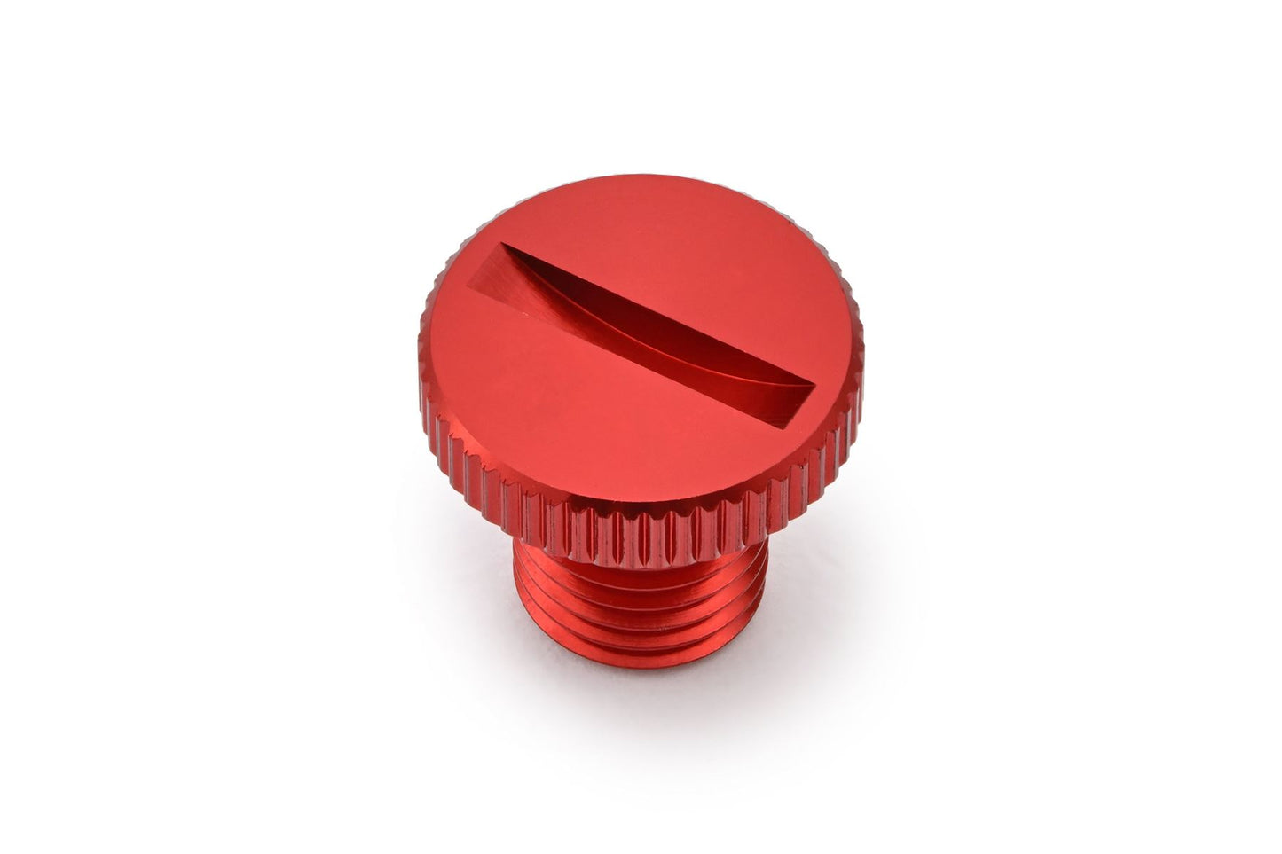 Daytona Mirror Plug Bolt Red M10 x 1.25 CNC Left Side Aluminum 80945