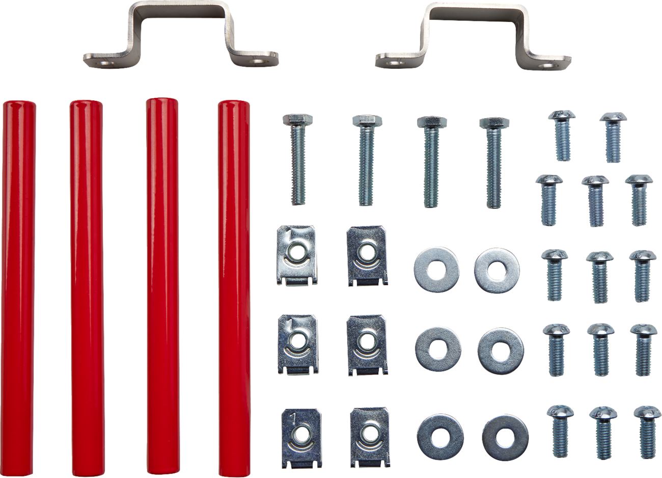 AXP Racing Radiator Braces For Honda CRF 250 R 2021-2024 Aluminium Red AX1598
