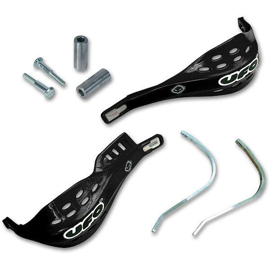 UFO "JUMPY SUPERMOTARD UNI HANDGUARDS FOR 28,6mm (1 1/8"") PRO-TAPER BARS BLACK" PM01625-001