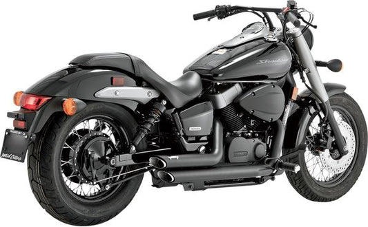 Vance & Hines Shortshots Staggered Exhaust System Honda VT 750 C2B 04-22 48419