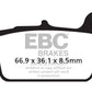 EBC R Series Heavy Duty Sindered Brake Pads For Beta RR 50 2003-2025 FA367/2R
