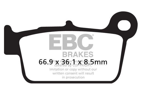 EBC R Series Heavy Duty Sindered Brake Pads For Beta RR 50 2003-2025 FA367/2R