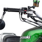 Daytona Aluminum Bar End Mirror Black Round Handlebar End E-marked 89428