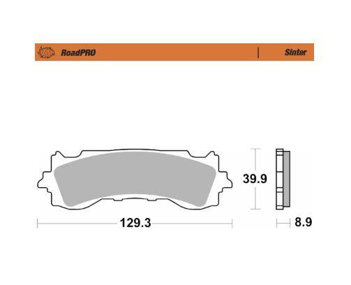 Moto-Master RoadPRO Sinder Brake Pad Front For Honda GL 1800 2018-2026 417101