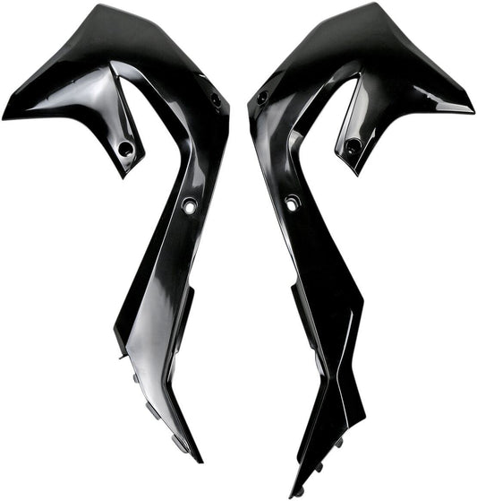 UFO Radiator Covers For Kawasaki KX 250-450 19-24 Black KA04751-001