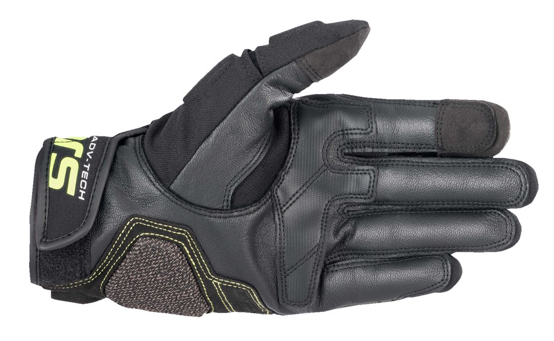 Alpinestars Halo Leather Gloves Black Yellow