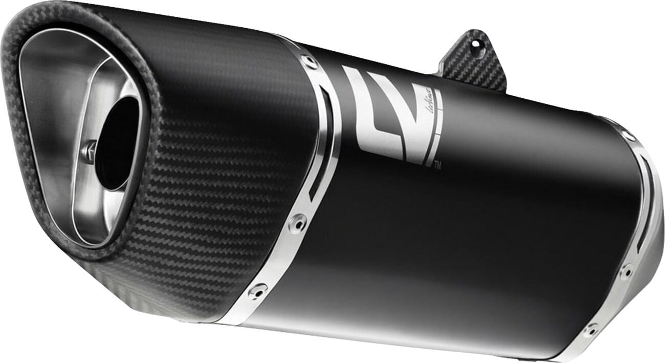 Leovince Exhaust Lv-14 For Triumph Street Triple 765 23-24 Black Steel 15608bu