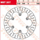 Trw Round Fixed Brake Rotor Larger Than 300mm For Honda VT 1100 C3 88-02 MST207