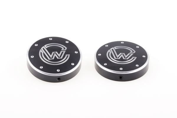 Cult Werk Fork Caps For Indian Scout 1250 2018-2026 Black Aluminium IN-SCO004