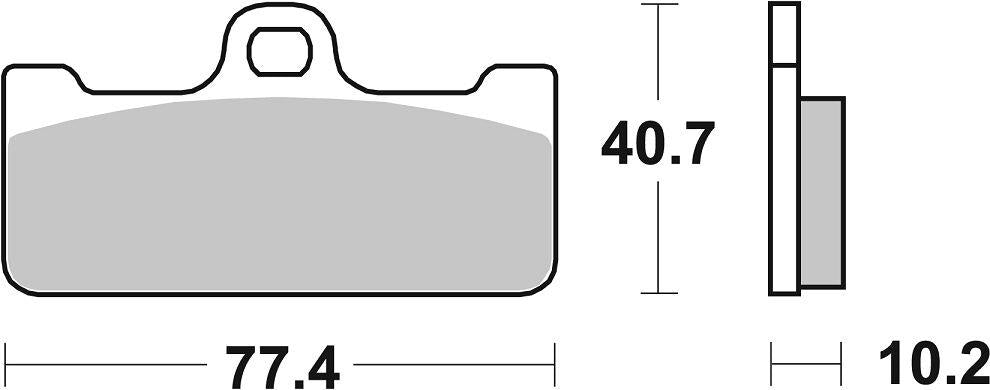 Sbs DS Racing Dual Sintered Brake Pads Sintered Metal Set 711DS-2