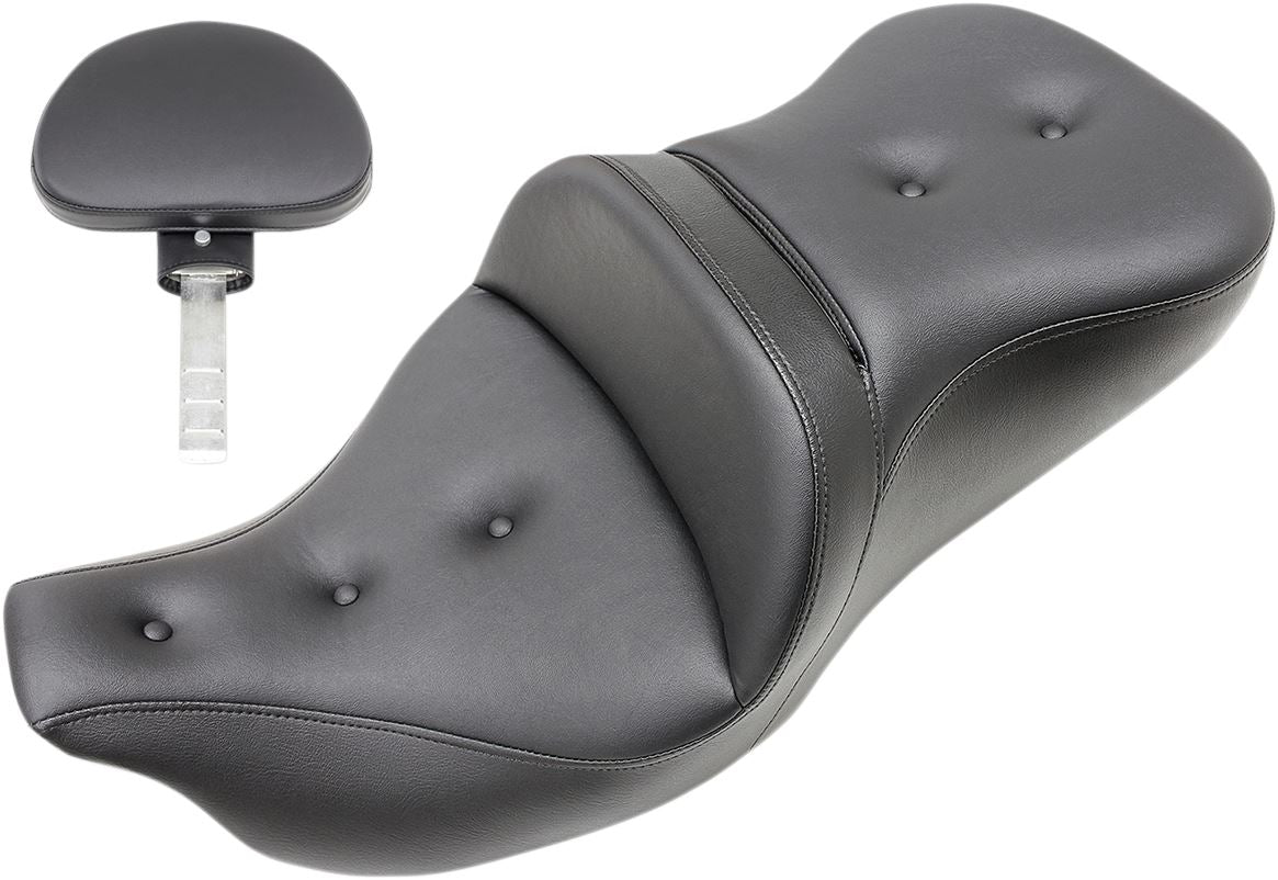 Saddlemen Roadsofa PT 2-Up Seat With Driver's in Black 09-23 808-07B-181TBR