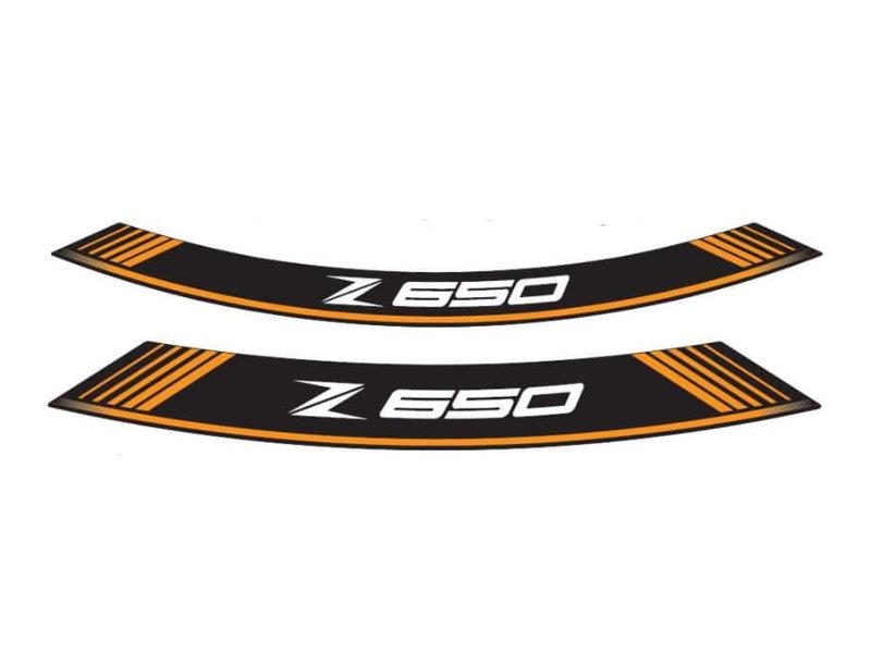 PUIG Wheel Rim Stickers Orange for Kawasaki Z650 17-25 9290T