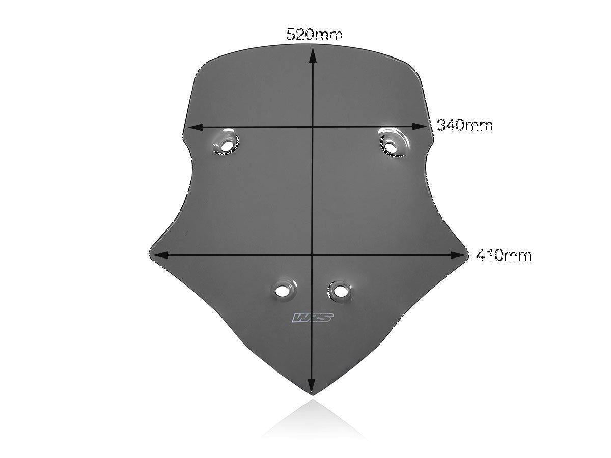 WRS Windscreen For Ducati Multistrada V4 1200 2021-2026 DU017FS