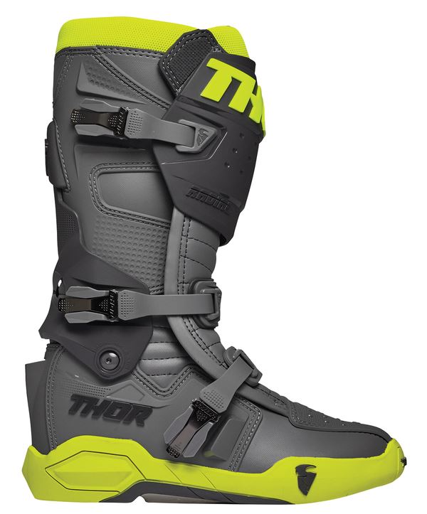 THOR Radial MX Motorcross Boots Black/Fluo. Yellow 2023 Model