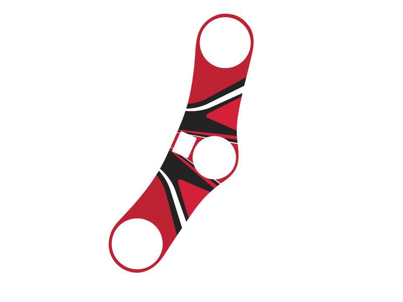 PUIG Radikal Yoke Protector Red for Honda CBR600 RR 05-06 6970R