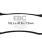 Ebc Extreme Pro Sindered Brake Pads For Husaberg FS 450 C 2004 EPFA406HH