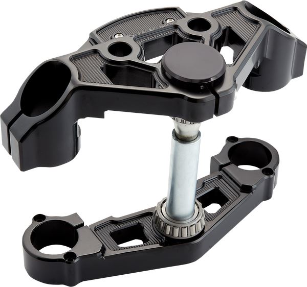 Arlen Ness Drop Triple Tree Kits Black Aluminum For HD FLTRXSE 1977 15-24 130-007