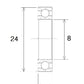 BLACK BEARING Bearing B3 8X24X8MM UB-628-B3