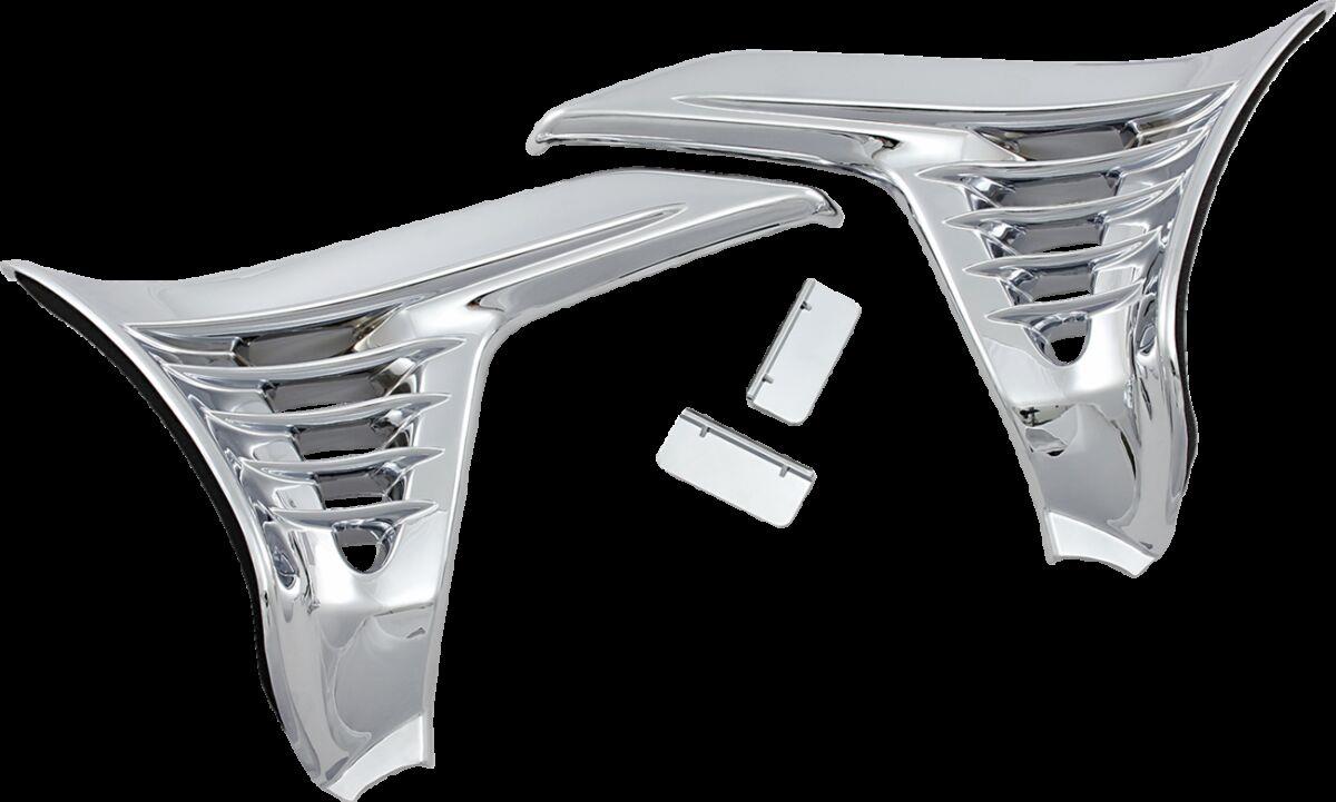Kuryakyn Battery Box Cover For Honda GL 1800 2001-2010 Chrome Pair KUR3913