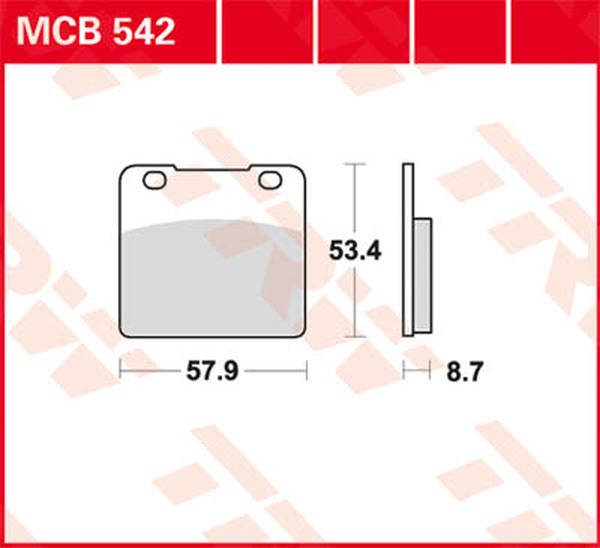 Trw All Round Sintered Metal Brake Pads For Suzuki VL 1500 LC 1980-2004 MCB542