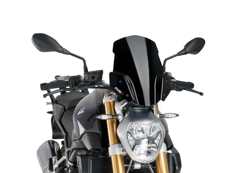 PUIG New Generation Sport Screen Black for BMW R1200 R 15-18 7651N