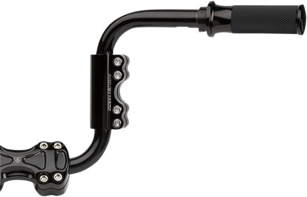 Arlen Ness Handlebar Clamp Black Aluminum Anodized 1-1/4" Diameter 08-052