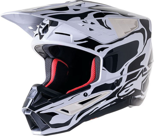 ALPINESTARS Supertech M5 MX Helmet WHITE & BLACK