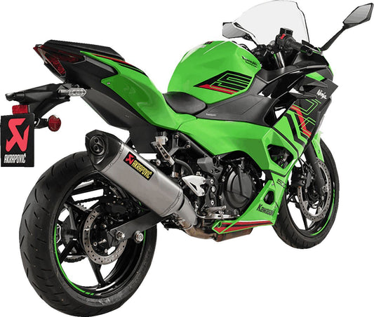 Akrapovic Slip-On Line Muffler TI For Kawasaki Ninja 500 2024 S-K5SO1-HRT