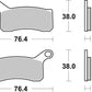 Sbs SI Offroad Sintered Brake Pads For KTM SX 505 ATV 2008-2012 Set of 2 866SI