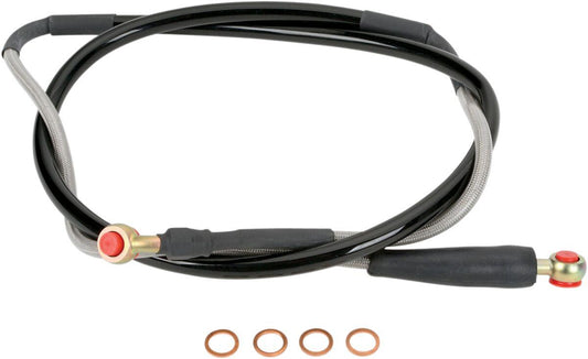 Moose Offroad Braided Brake Line For Kawasaki KX 125 M 1997-2003 K02-1-030/P-CL