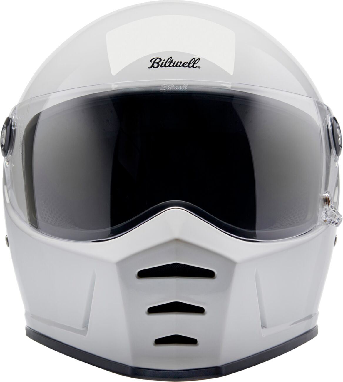 BILTWELL Lane Splitter White Motorcycle Helmet