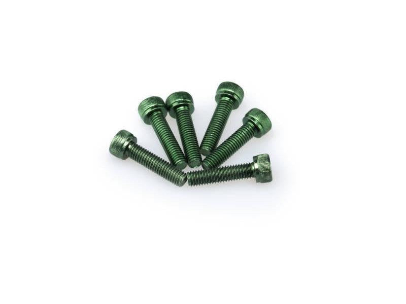 PUIG M5 20mm Allen Screws x 6 Green Universal 0147V