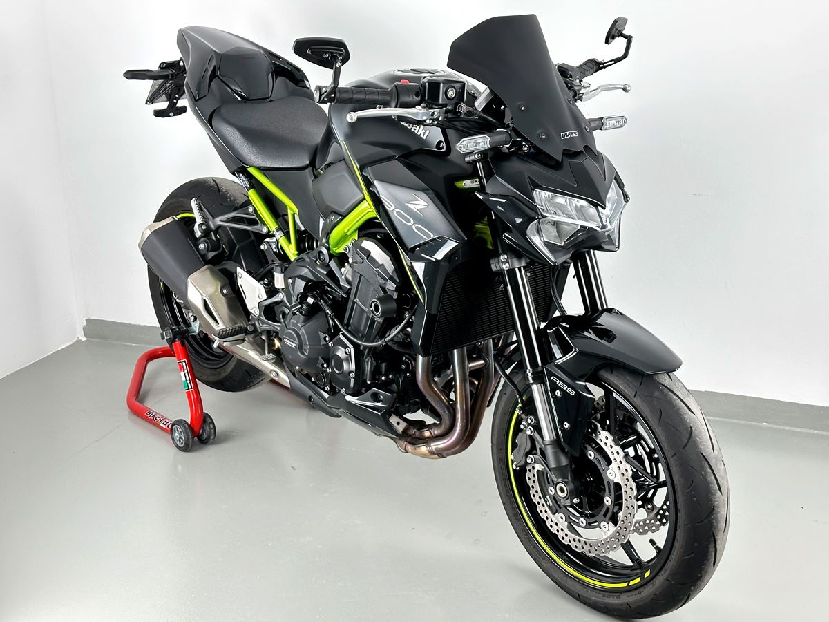WRS Windscreen Tour Kawasaki Z900 Matt Black Ka012no