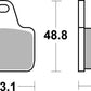 Sbs DS Racing Dual Sintered Brake Pads Sintered Metal Set 805DS-2