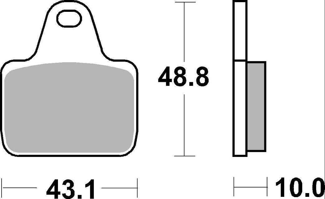 Sbs DS Racing Dual Sintered Brake Pads Sintered Metal Set 805DS-2