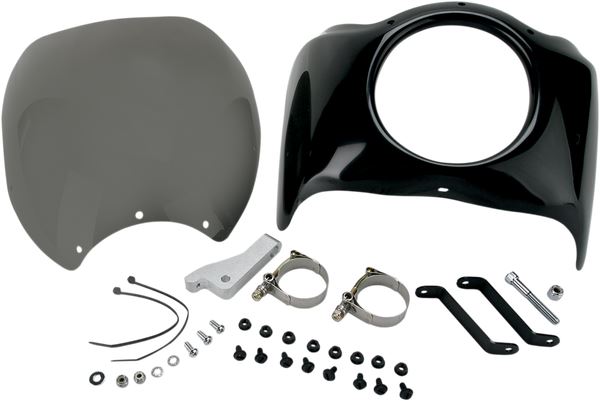 Arlen Ness Direct Bolt-On Fairing Black Plastic For HD FXDB 1690 06-17 06-035
