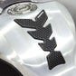 Puig Rubber Feel Tyre Tank Pad Black 7381U