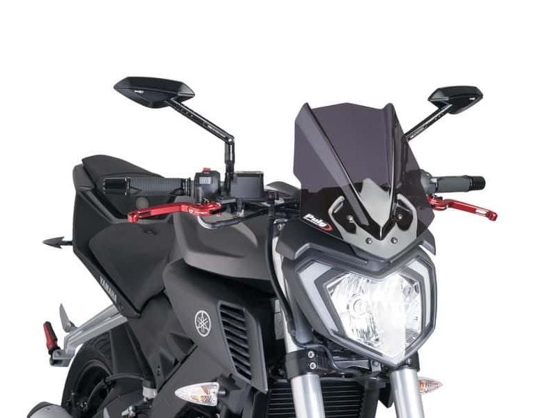 PUIG New Generation Sport Screen Dark Smoke for Yamaha MT-125 14-19 7654F