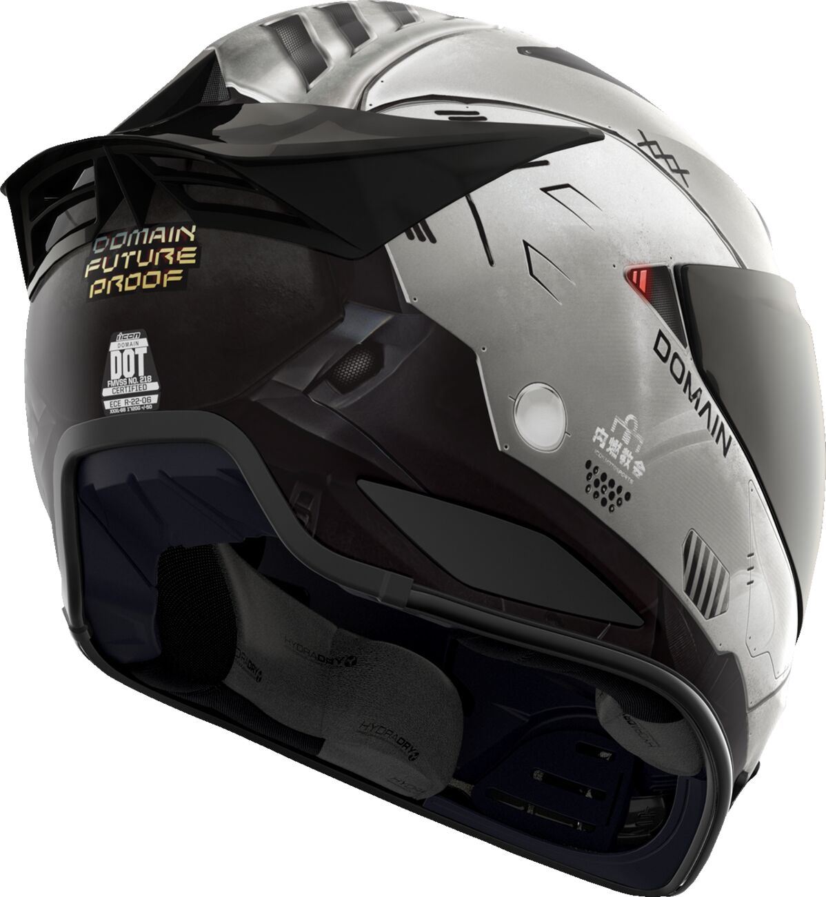 ICON Domain™ Future Proof Gray Motorcycle Helmet